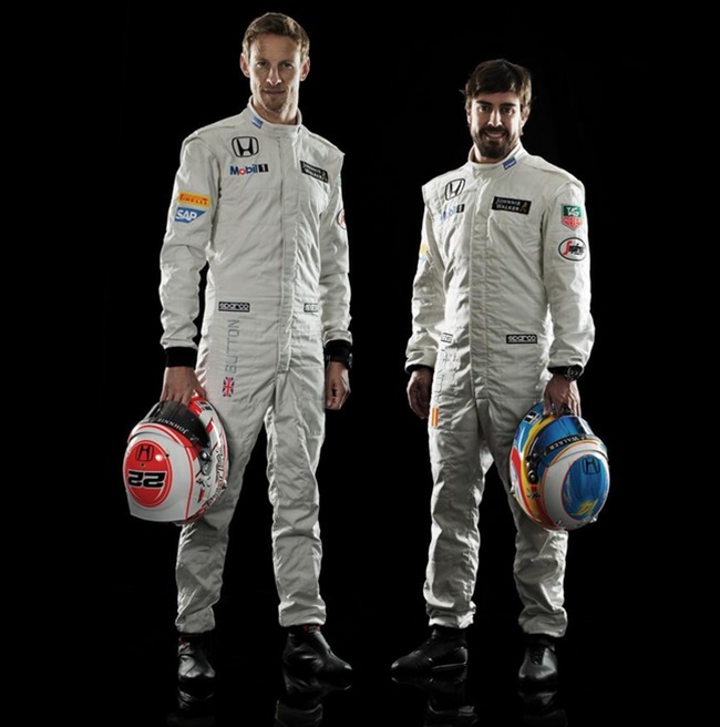 mclaren f1 2015 fernando alonso e janson button