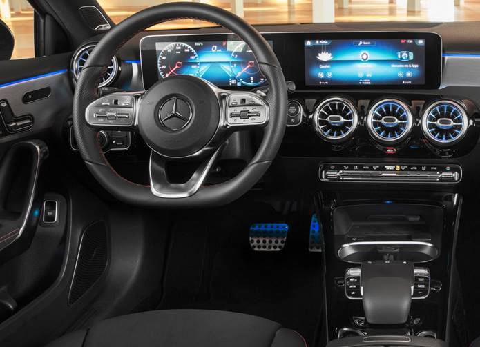 mercedes a200 sedan 2020 interior painel