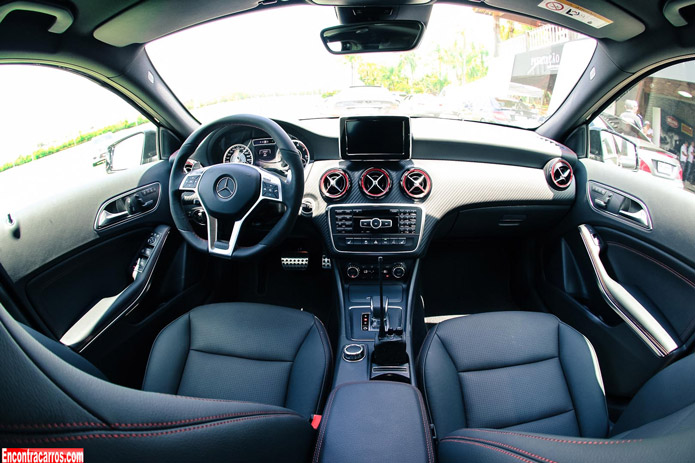 mercedes a45 amg interior painel