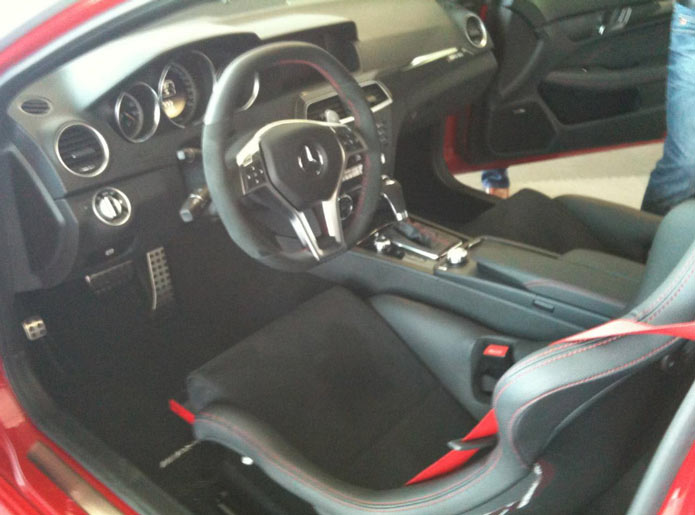 mercedes c63 amg black series interior