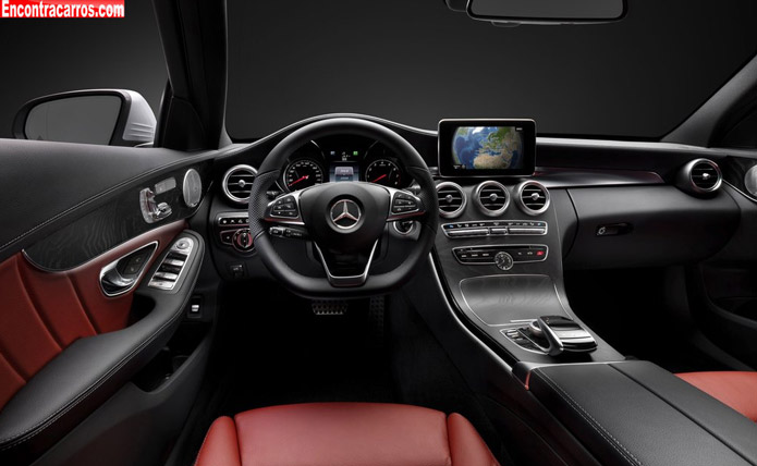 mercedes classe c 2014 2015 interior painel