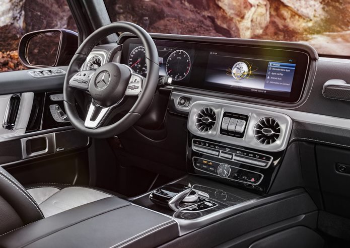 novo mercedes classe g interior