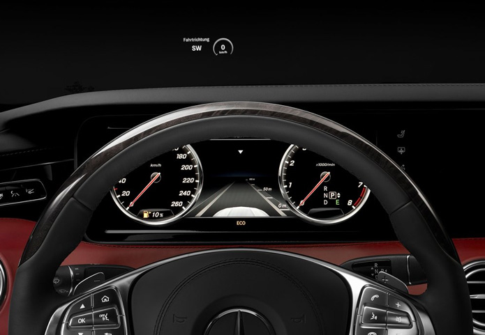 mercedes s500 coupe 2015 head up display
