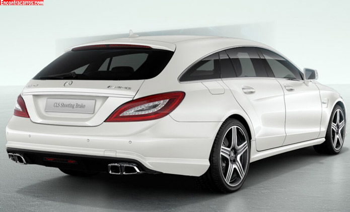 mercedes cls 63 amg shooting brake traseira