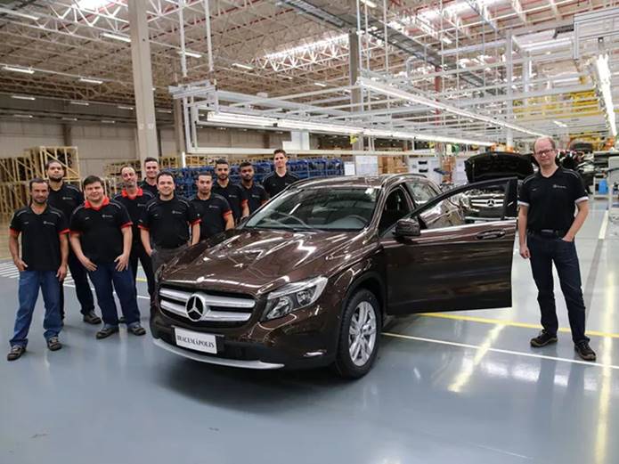 mercedes gla 2016 produzido no brasil fabrica mercedes iracemopolis