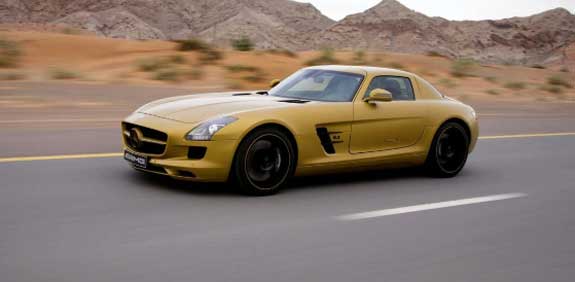 mercede sls amg gold 2010