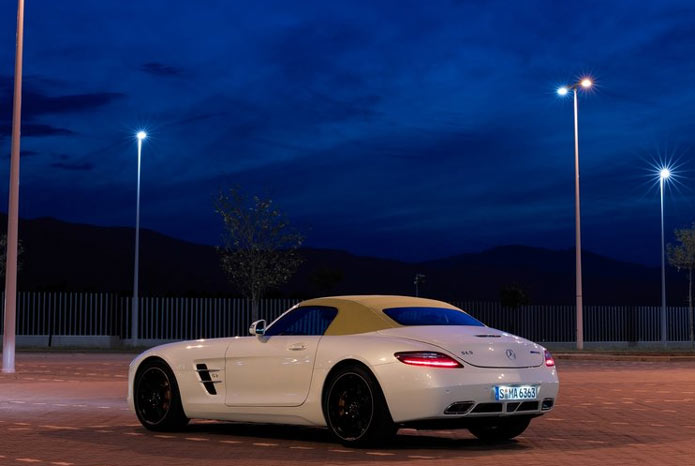 mercedes sls amg roadster traseira - rear view