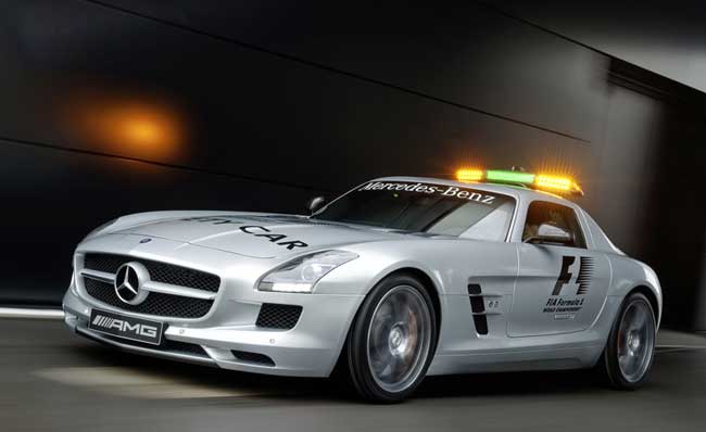 mercedes sls amg safety car f1