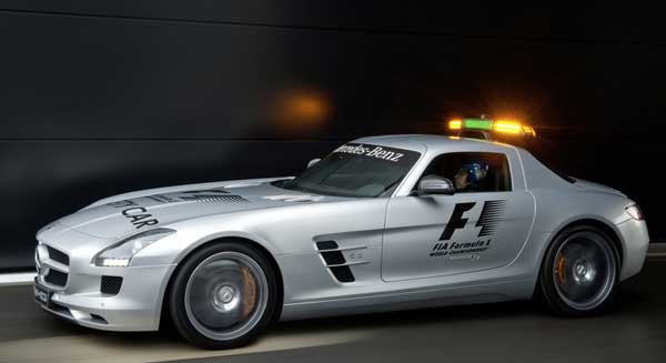 mercedes sls amg safety car f1