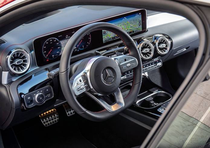 mercedes cla 2020 interior painel