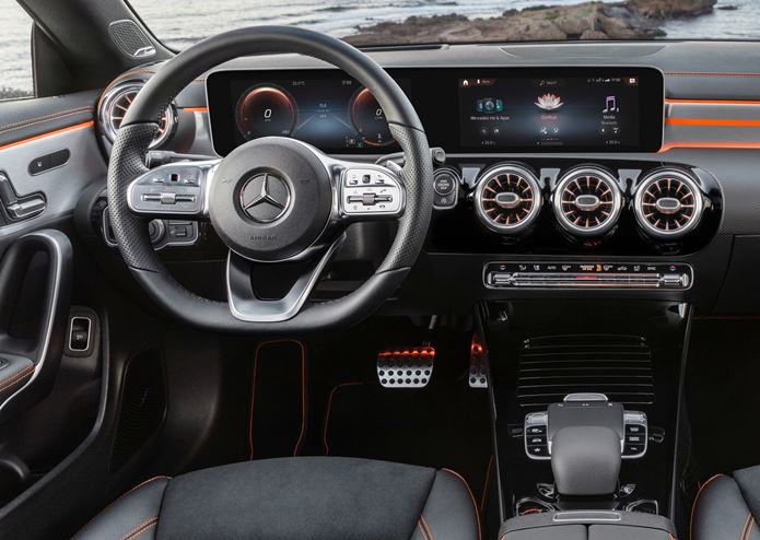 mercedes cla 2020 interior painel