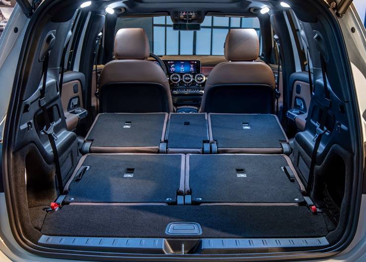 mercedes glb 2021 interior porta malas