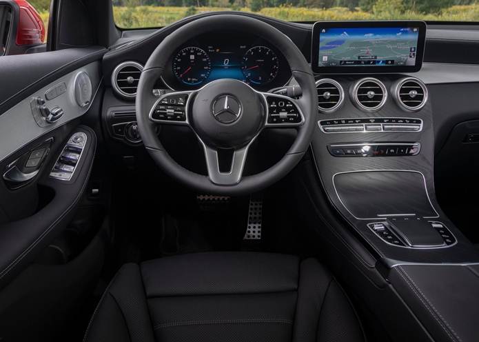 mercedes glc coupe 2020 interior painel