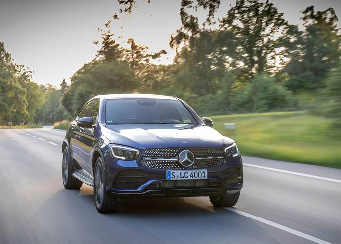 mercedes glc coupe 2020 interior painel