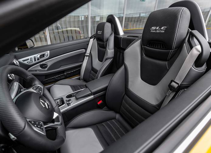 mercedes slc final edition 2019 interior bancos