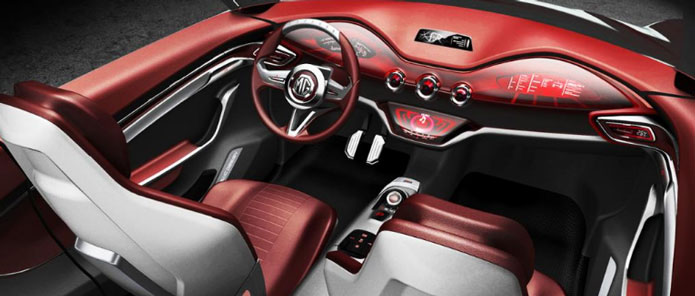 mg icon concept interior painel