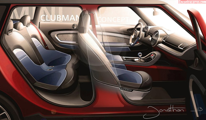 mini clubman concept 2014 interior