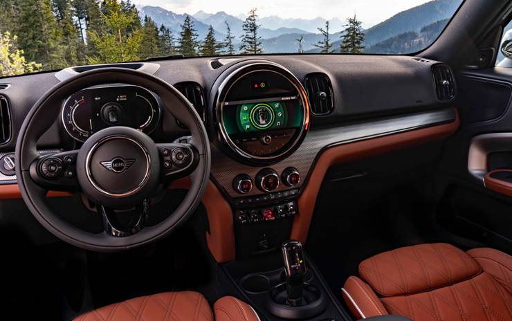 mini countryman 2021 interior painel