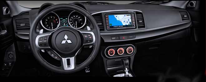 interior mitsubishi lancer evolution mr touring 2010