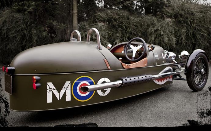 morgan 3 wheeler rear - morgan three wheeler 2011 traseira