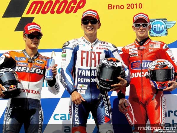 motogp 2010 brno pódio