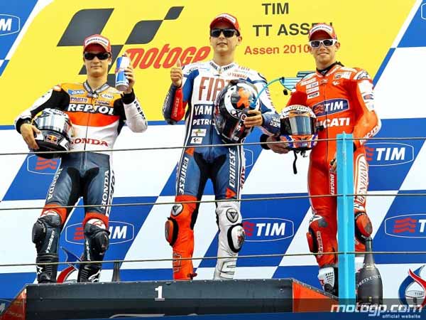 moto gp assen 2010 podio