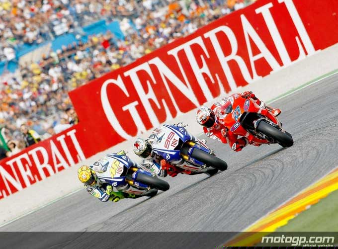 stoner, lorenzo e rossi motogp 2010 valencia