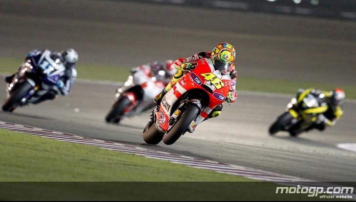 valentino rossi moto gp qatar 2011