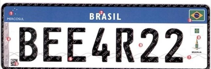 nova placa mercosul brasil 2016