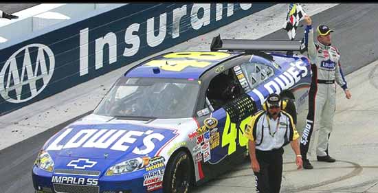 nascar jimmi johnson dover 2009