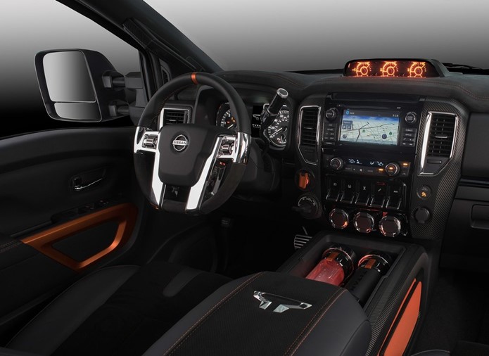 nissan titan warrior concept interior