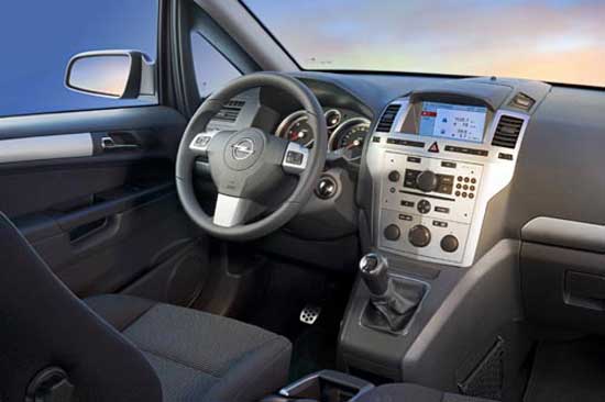 interior 2009 opel zafira