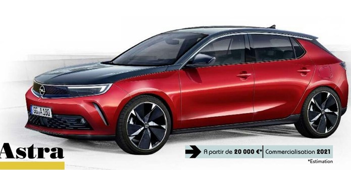 novo opel astra 2022