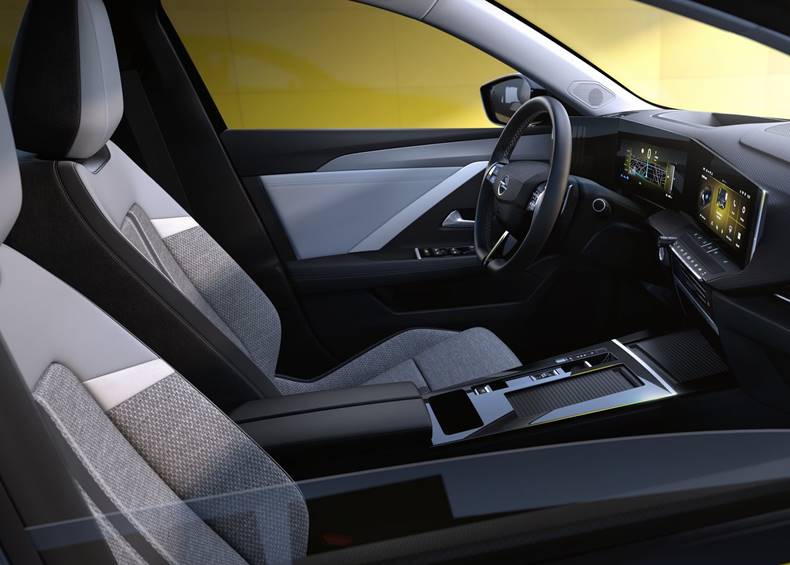 opel astra 2022 interior bancos