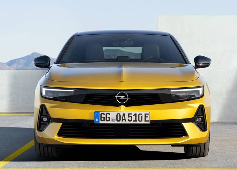 opel astra 2022 frente front view