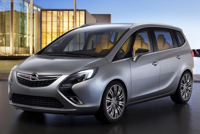 opel zafira tourer concept - opel zafira 2012