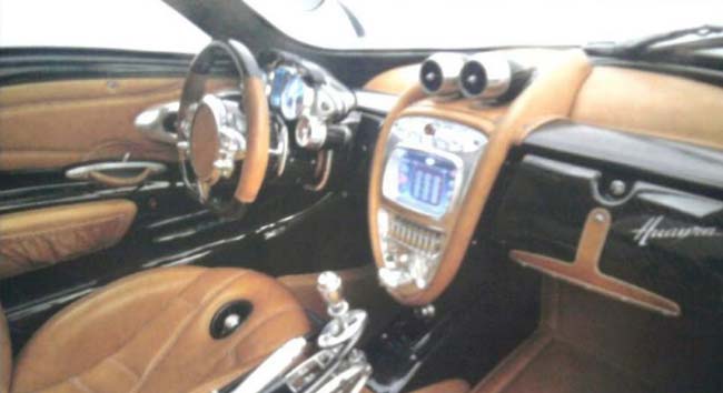 pagani huyara interior