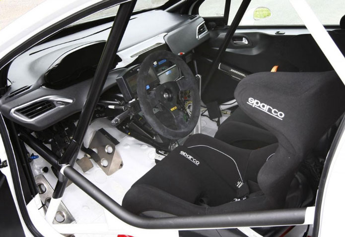 peugeot 208 r2 rally car interior