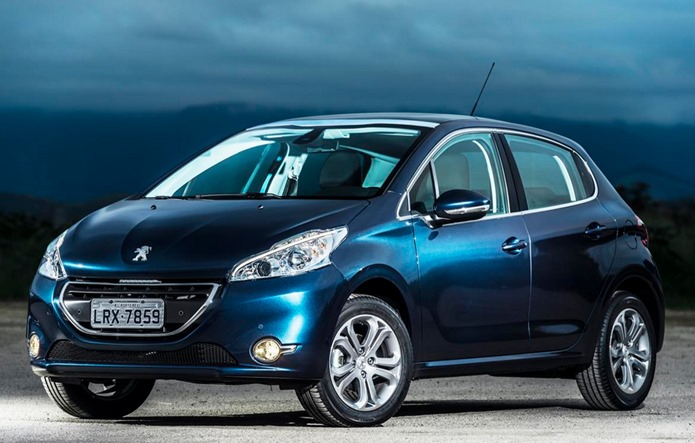 peugeot 208 2016 brasil azul