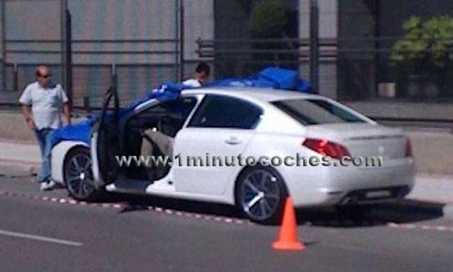 peugeot 508 spy photo