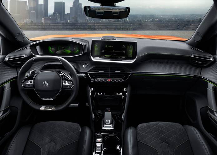 novo peugeot 2008 2021 interior painel