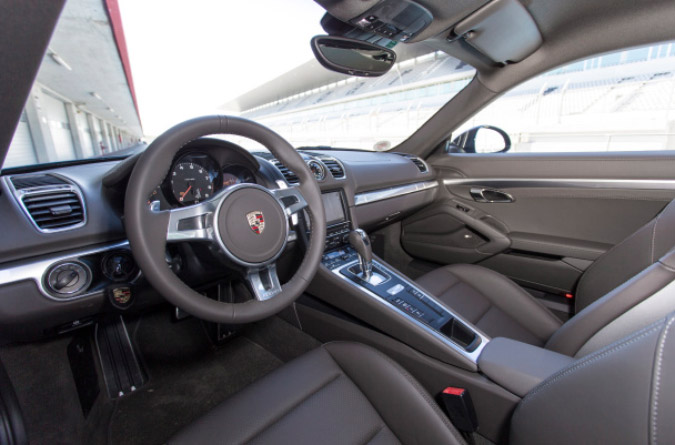 novo porsche cayman interior