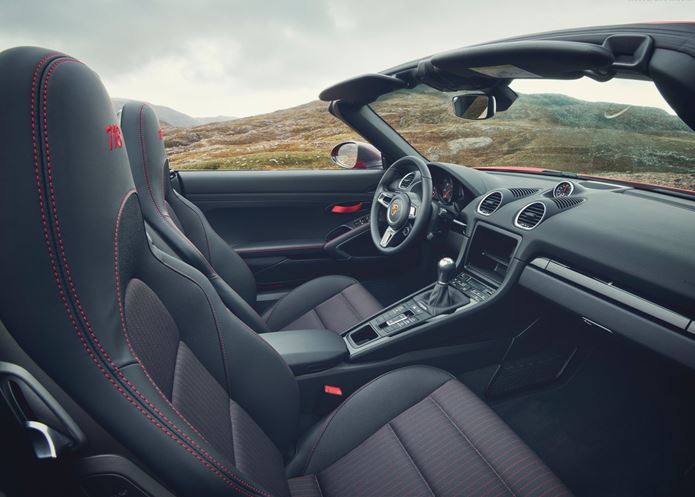 porsche 718 boxster t interior