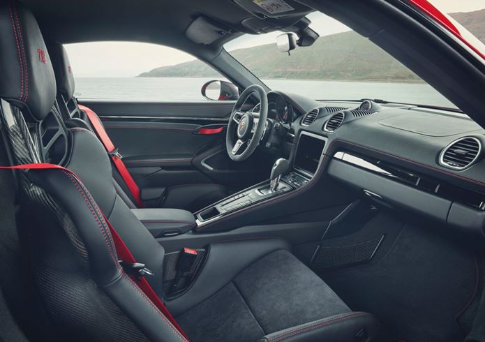 porsche 718 cayman t 2020 interior