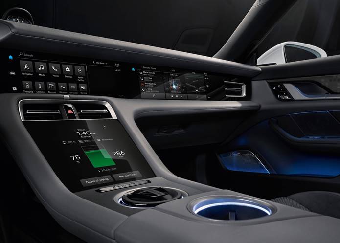 porsche taycan 2020 interior