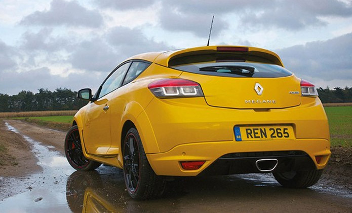 renault megane rs 2013 amarelo traseira rear view