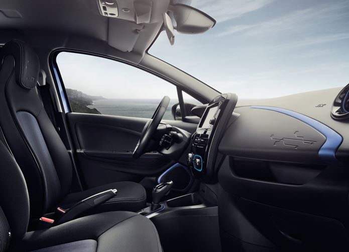 renault zoe interior bancos dianteiros