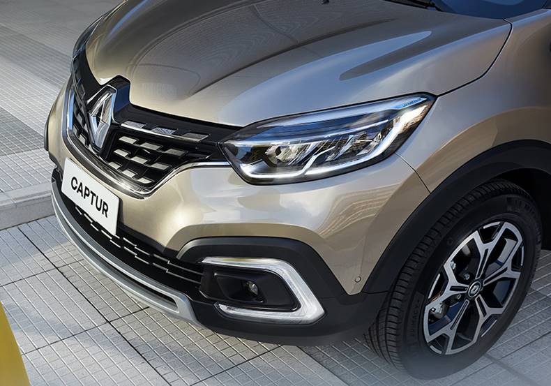 renault captur 2022 detalhe frente e faróis