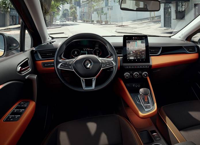 novo renault captur 2020 2021 interior