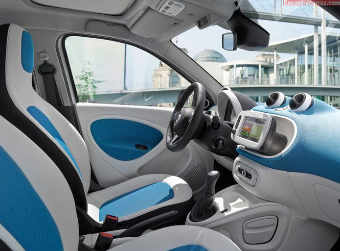 smart forfour 2015 interior